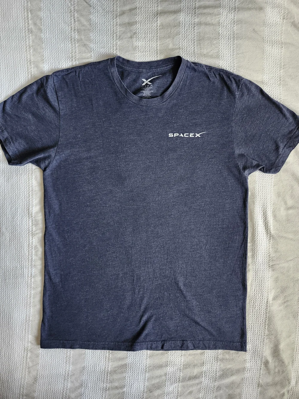 Official SpaceX NASA Crew Dragon In-Flight Abort Tee Large Blue